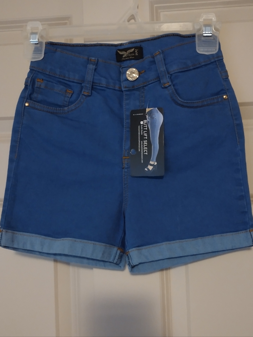 High-Rise Blue Women's Denim Shorts Sz 5